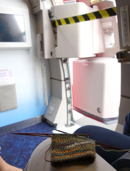 You suddenly realise how high up you are in the plane